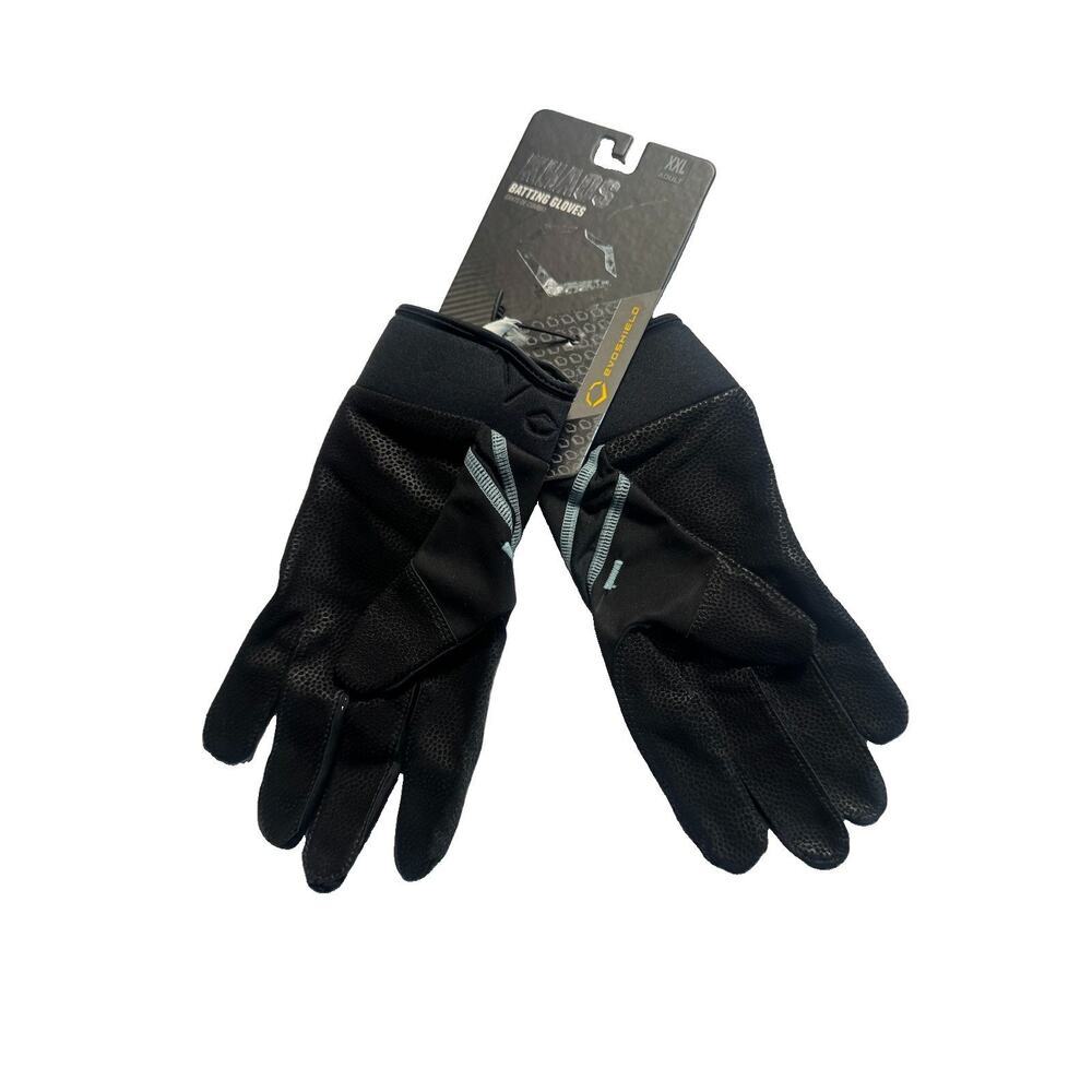 EvoShield Khaos Batting Gloves Adult XXL Black Baseball Softball NWT - Picture 3 of 5